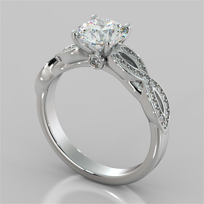 1.75 Carats Natural Earth Mined Diamond Anniversary Ring 14K White Gold