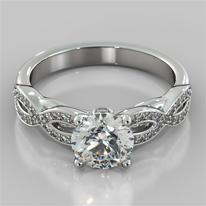 1.75 Carats Natural Earth Mined Diamond Anniversary Ring 14K White Gold
