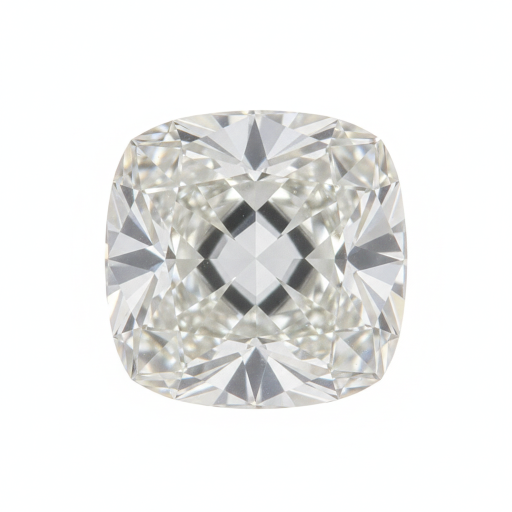 10 Carat Old Mine Cushion Cut Real Genuine Loose Diamond H VS1