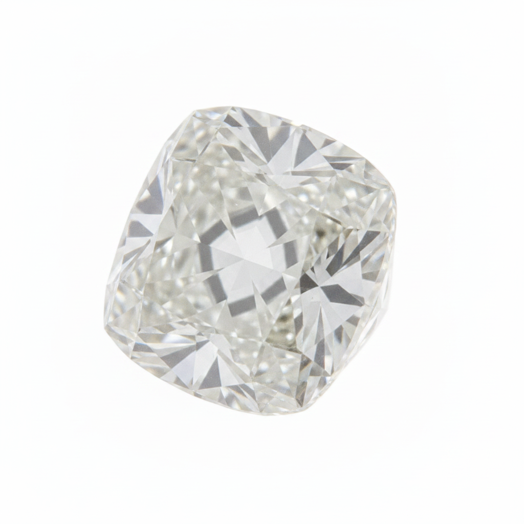 10 Carat Old Mine Cushion Cut Real Genuine Loose Diamond H VS1