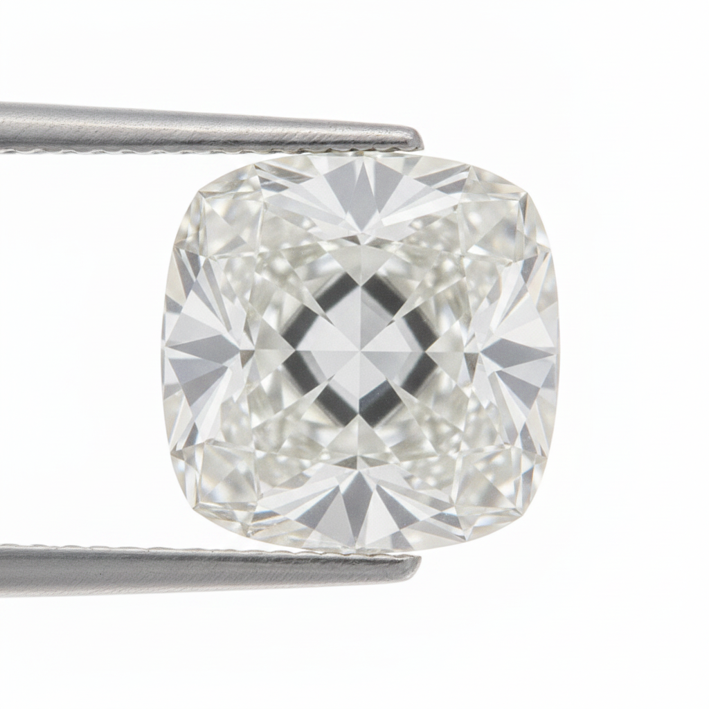 10 Carat Old Mine Cushion Cut Real Genuine Loose Diamond H VS1