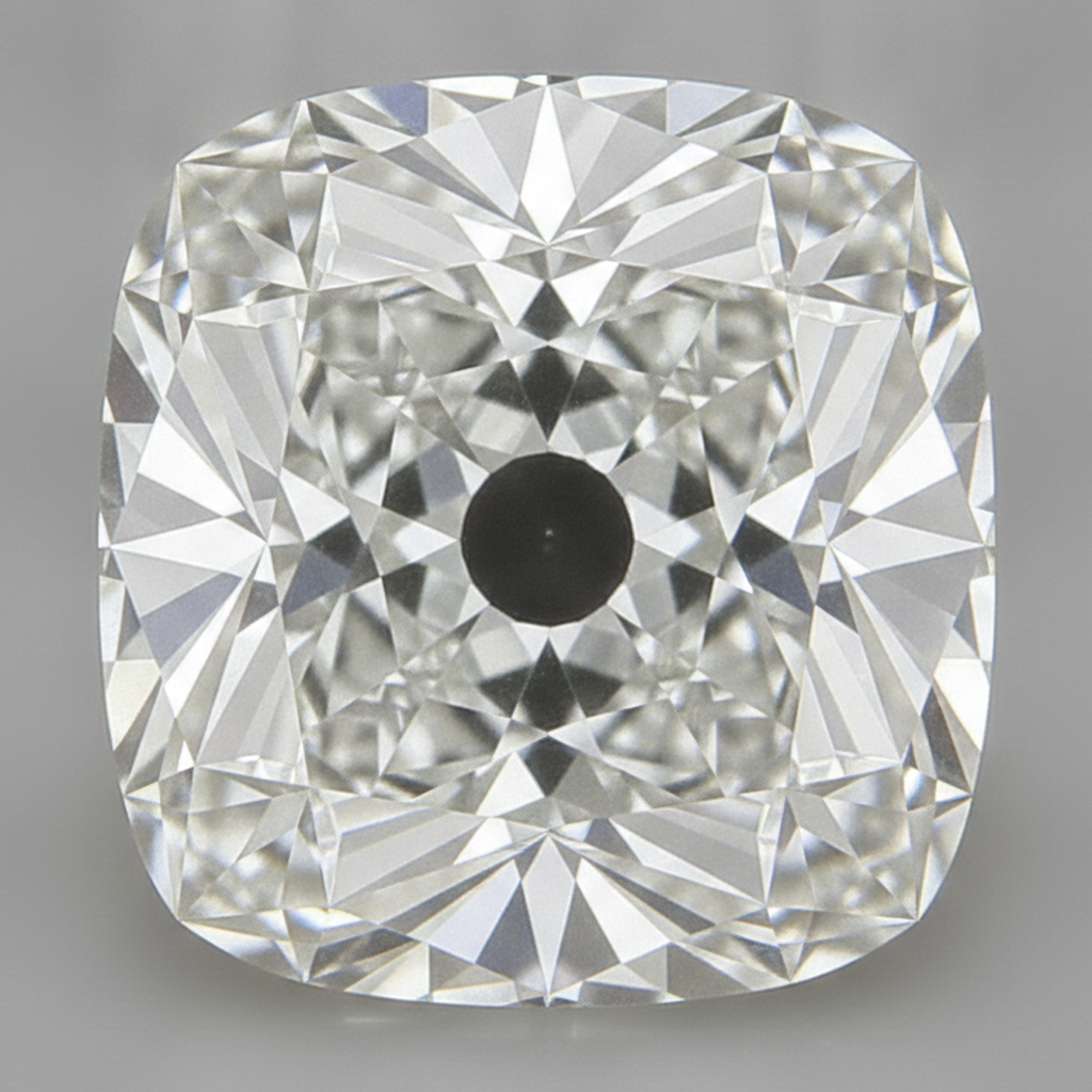10 Carat Old Mine Cushion Cut Real Genuine Loose Diamond H VS1