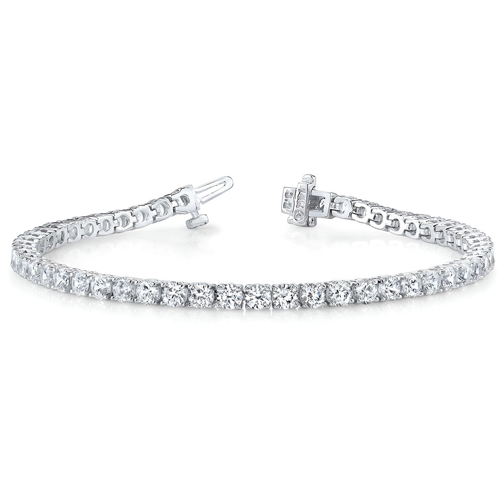 10.10 Ct Lab Grown Diamond Tennis Bracelet Solid 10K White Gold