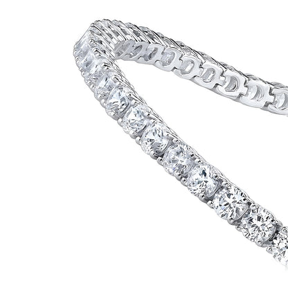 10.10 Ct Lab Grown Diamond Tennis Bracelet Solid 10K White Gold
