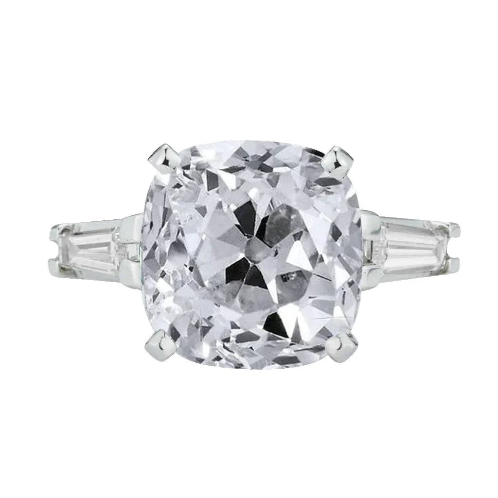 10.50 Carat 3 Stone Huge Lab Grown Diamond Ring