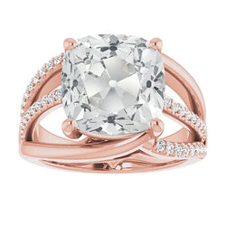 10 Carat Designer Cushion Diamond Ring
