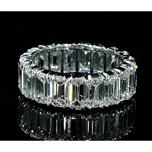 10 Carat Eternity Emerald Diamond Band