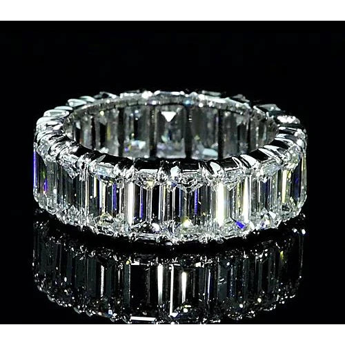 10 Carat Eternity Emerald Diamond Band