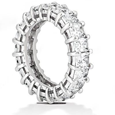 10 Carat Radiant Cut Eternity Diamond Ring 