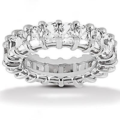 10 Carat Radiant Cut Eternity Diamond Ring 