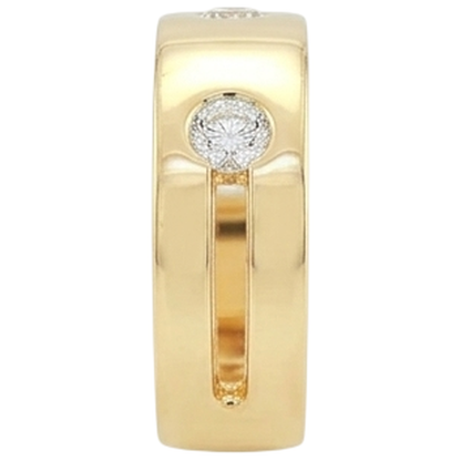 10K Yellow Gold 1 Ct Men's Diamond Ring Jewelry New
