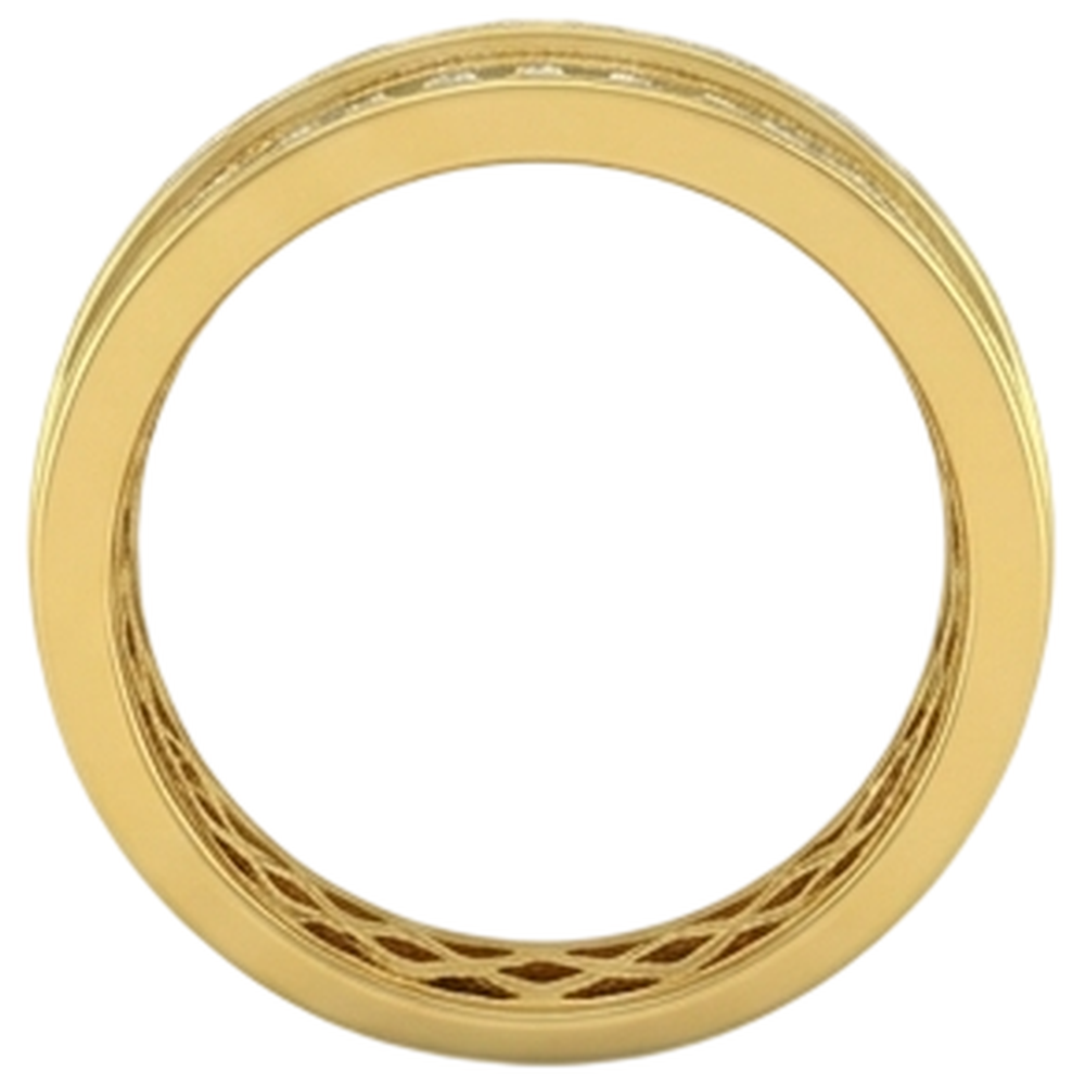 10K Yellow Gold 2 Ct Men's Lab Grown Diamond Ring Jewelry New