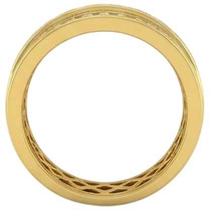10K Yellow Gold 2 Ct Men's Lab Grown Diamond Ring Jewelry New
