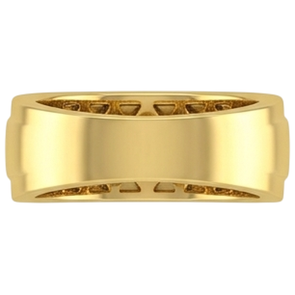 10K Yellow Gold 2 Ct Men's Lab Grown Diamond Ring Jewelry New