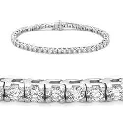 10 Pointer Formal Earth Mined Diamond Tennis Bracelet