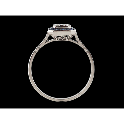 10 Carat Emerald Lab Grown Diamond Sapphire Ring