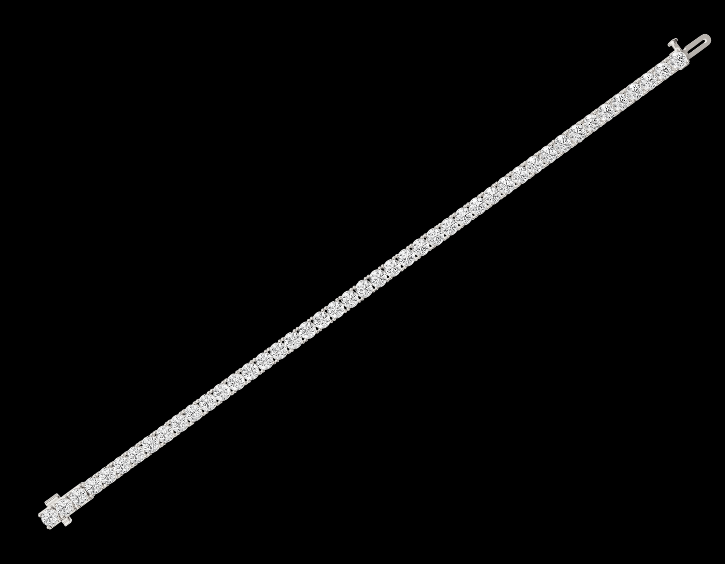 10 Carat Lab Grown Diamonds 14K Tennis Bracelet White Gold 
