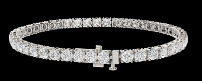 10 Carat Lab Grown Diamonds 14K Tennis Bracelet White Gold 