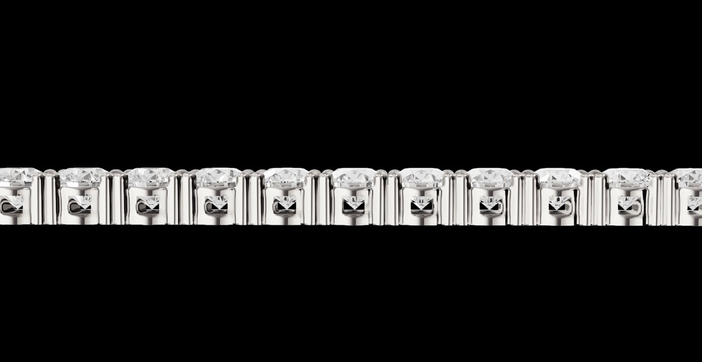 10 Carat Lab Grown Diamonds 14K Tennis Bracelet White Gold 