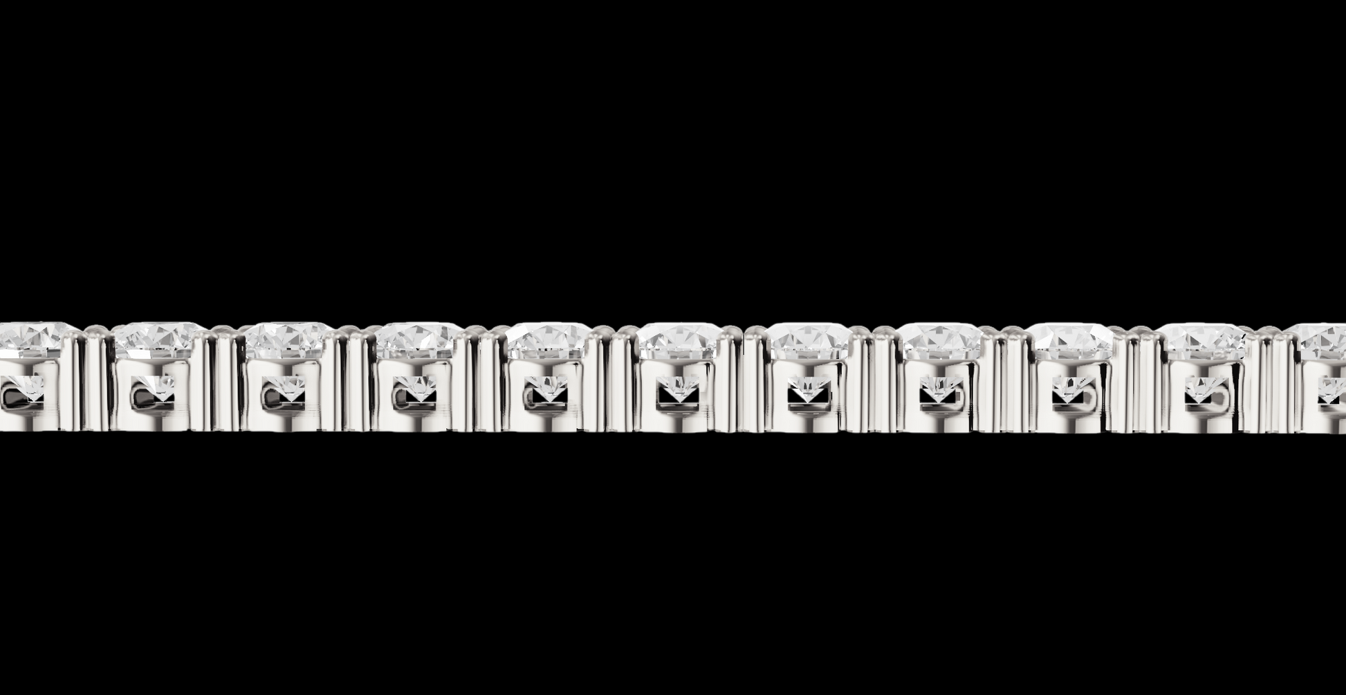 10 Carat Lab Grown Diamonds 14K Tennis Bracelet White Gold 