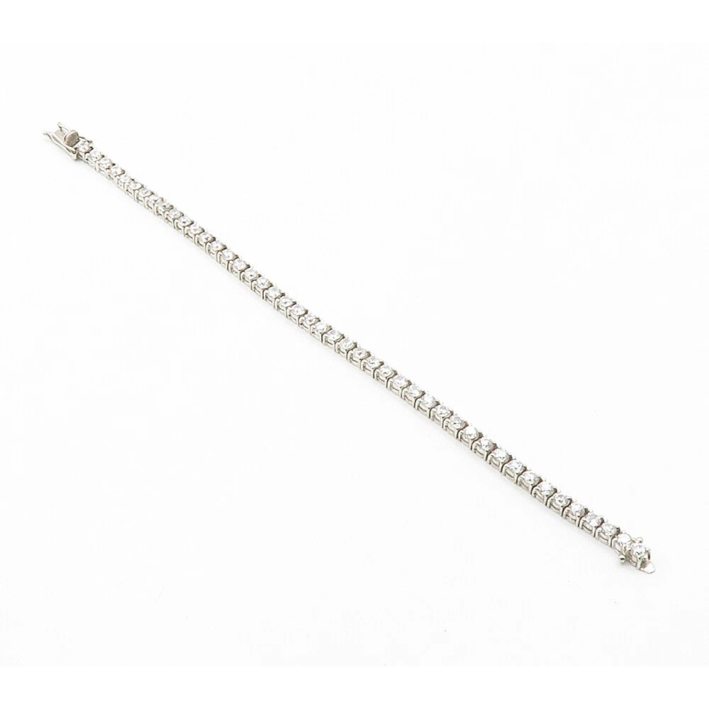 10 Carats Round Cut Lab Grown Diamonds Women Tennis Bracelet