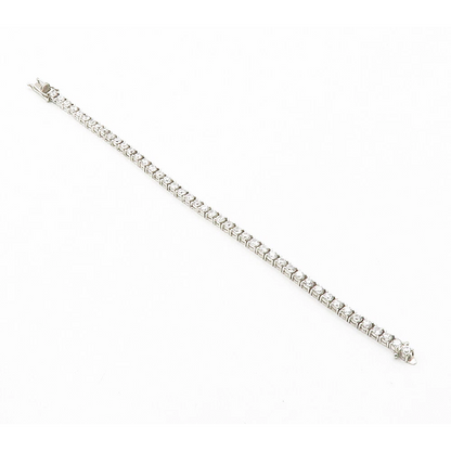 10 Carats Round Cut Lab Grown Diamonds Women Tennis Bracelet