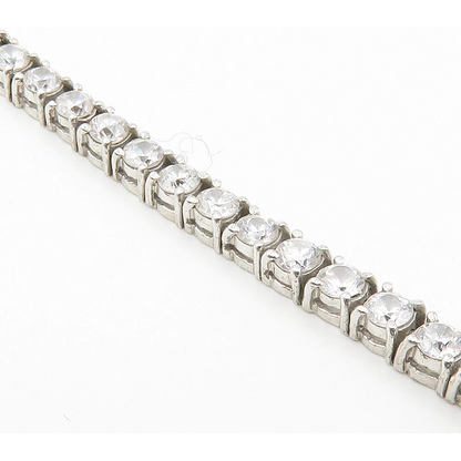10 Carats Round Cut Lab Grown Diamonds Women Tennis Bracelet