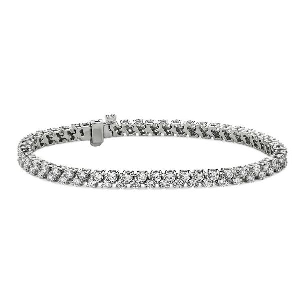 10 Ct White Round Natural Earth Mined Diamond Tennis Bracelet Solid Gold 14K Jewelry