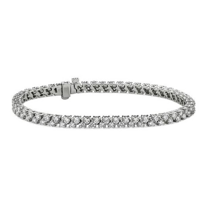 10 Ct White Round Natural Earth Mined Diamond Tennis Bracelet Solid Gold 14K Jewelry