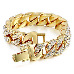 10ct Cuban Link Mens Diamond Bracelet