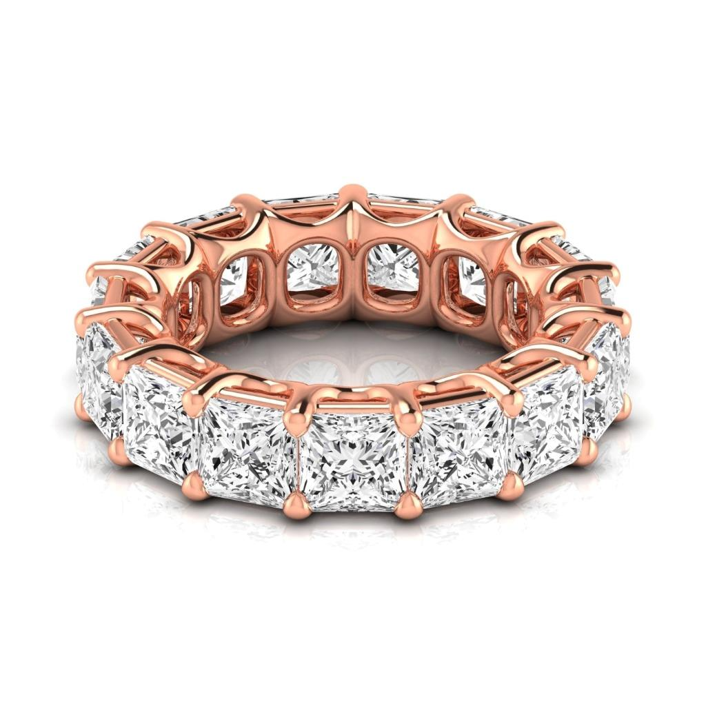 11.25 Ct. Diamond Princess Cut Elegant Eternity Band Lab Grown Ring