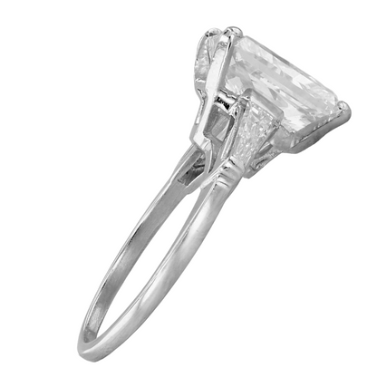 11.5 Carat Radiant Lab Grown Big Diamond Wedding Ring