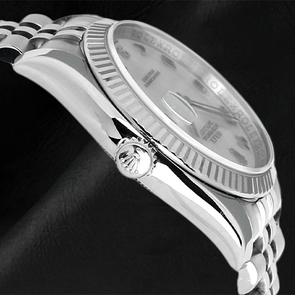 116234 Rolex White MOP Arabic Dial 36mm Watch