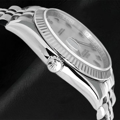 116234 Rolex White MOP Arabic Dial 36mm Watch