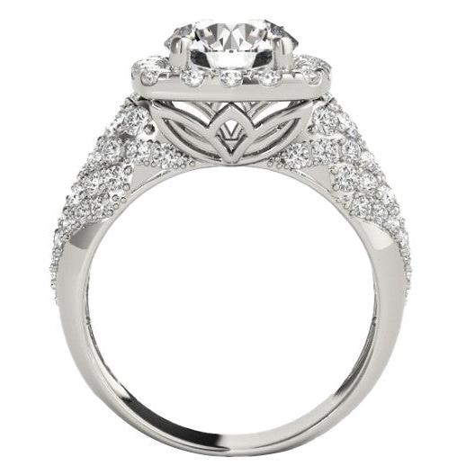 11 Carat Halo Luxury Big Lab Grown Diamond Ring