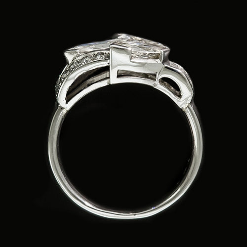 12 Carat Marquise Natural Earth Mined Diamond Women's Ring