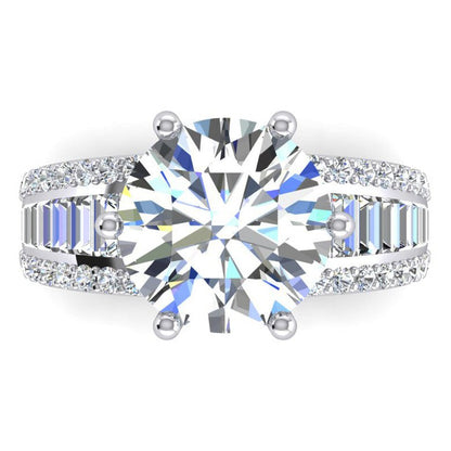 12.50 Carats Big Round Lab Grown Diamond Ring