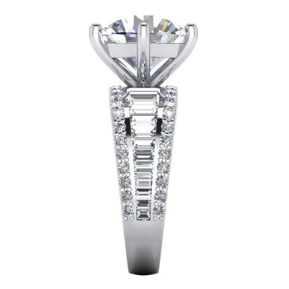 12.50 Carats Big Round Lab Grown Diamond Ring