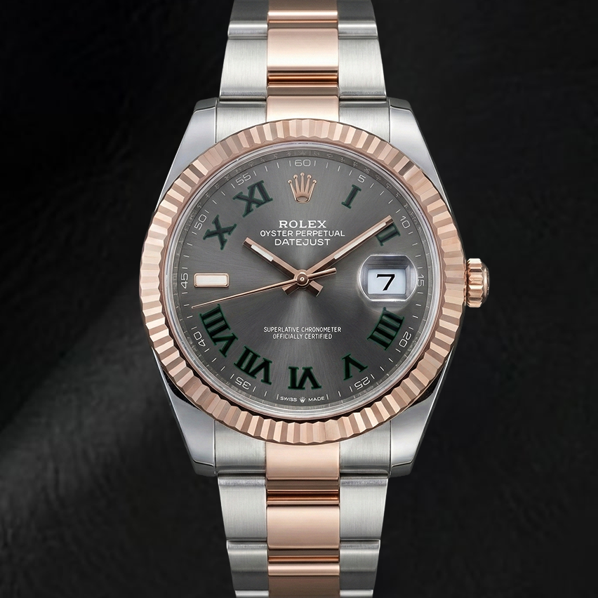 natural diamond watch side angle