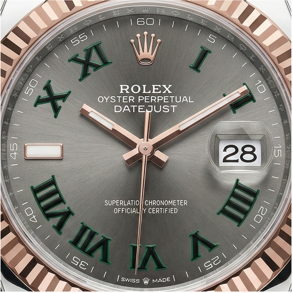 natural diamond watch close up detail