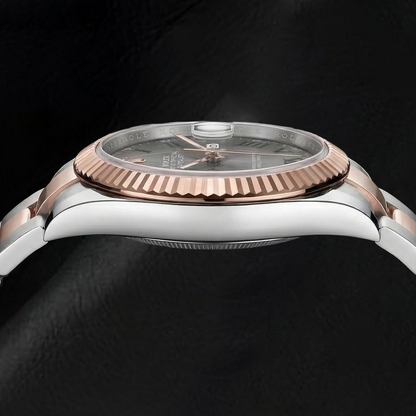 natural diamond watch top view