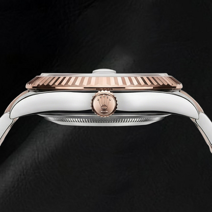 natural diamond watch profile view