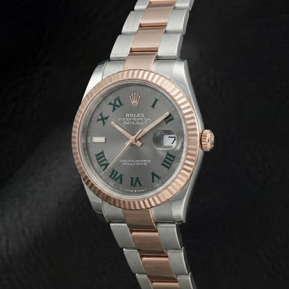 natural diamond watch band detail