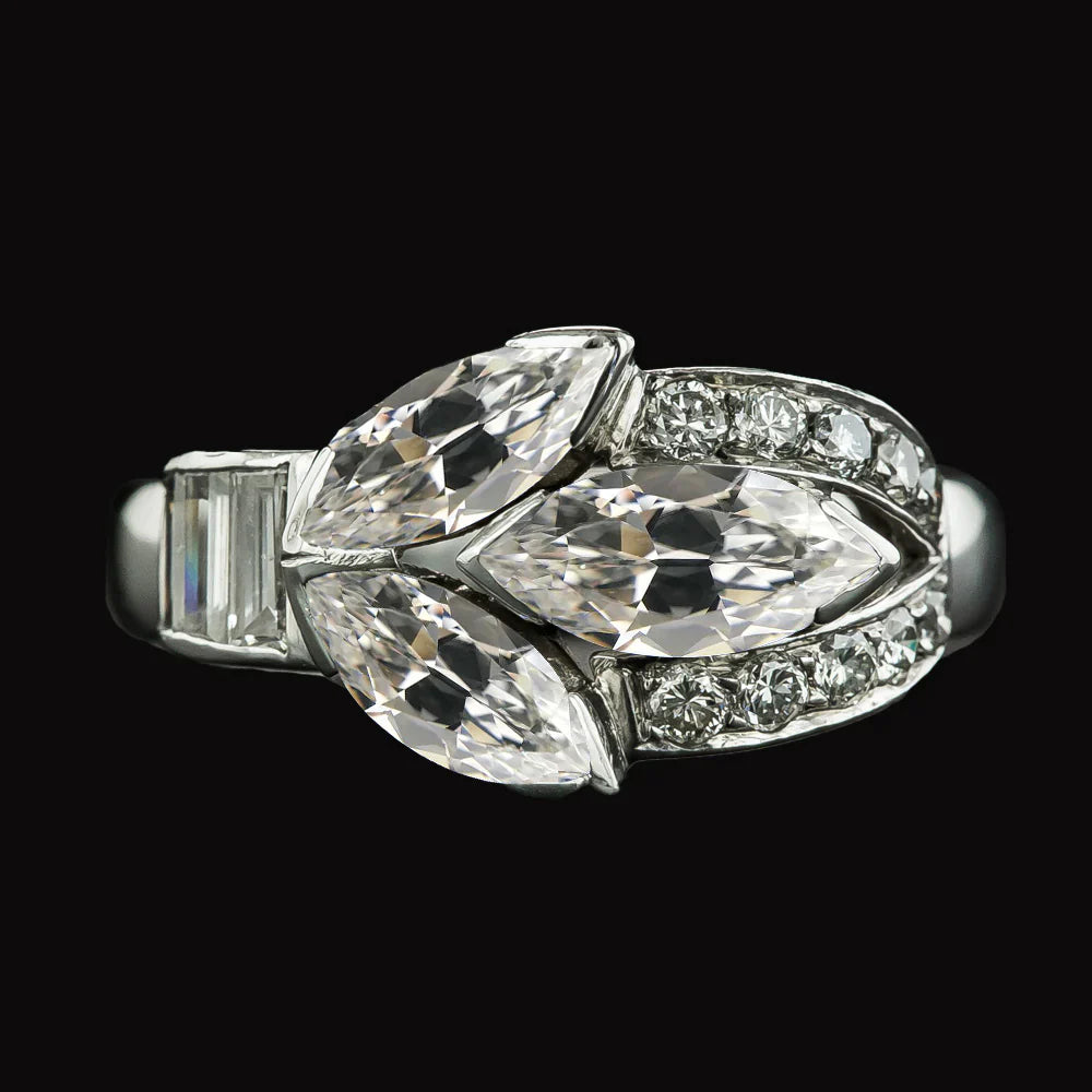 12 Carat Marquise Diamond Women's Ring