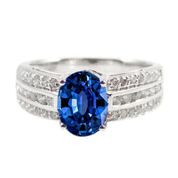 12 Carat Natural Sapphire Engagement Ring