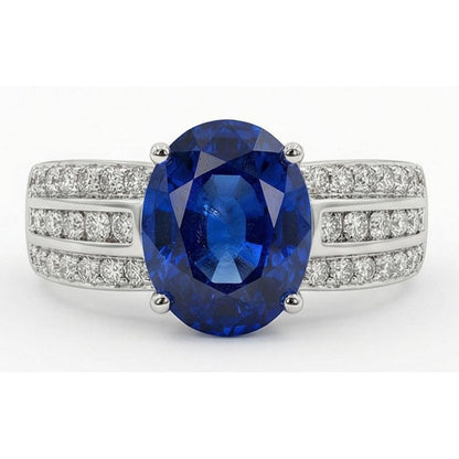 12 Carat Natural Sapphire Engagement Ring