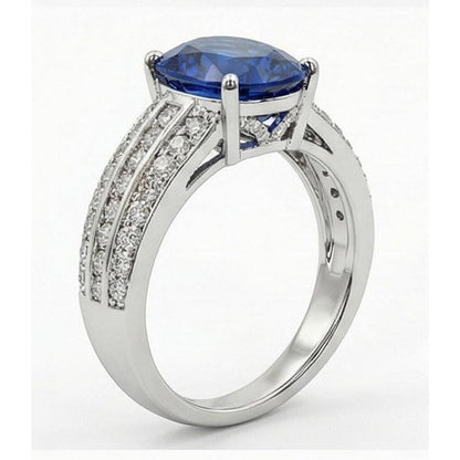 12 Carat Natural Sapphire Engagement Ring