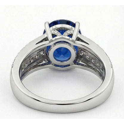 12 Carat Natural Sapphire Engagement Ring