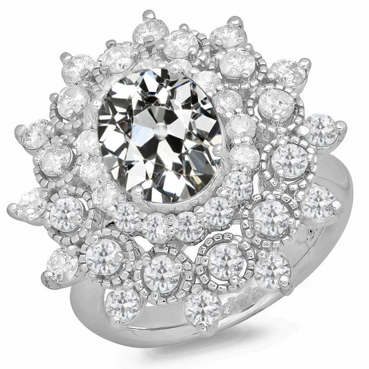 13 Carat Oval Diamond Halo Ring