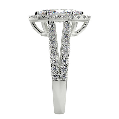 13 Carat Split Shank Marquise Huge Lab Grown Diamond Ring
